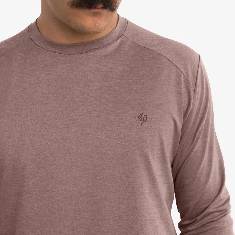 Buy π Duck Camp Original Bamboo Crew - Heathered Dust Brown π - Image 3