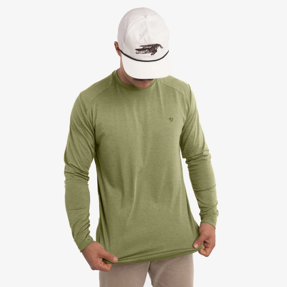 New β Duck Camp Original Bamboo Crew - Heathered Military Green β¨ - Image 2