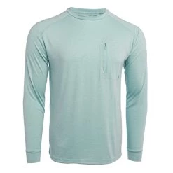 Best Sale 🧨 Duck Camp Lightweight Bamboo Crew - Heathered Surf 🎁