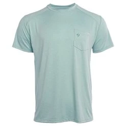 New 🔥 Duck Camp Lightweight Bamboo Pocket Tee - Heathered Surf 🥰
