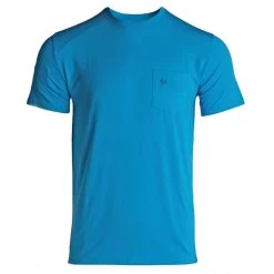 Hot Sale 😀 Duck Camp Lightweight Bamboo Pocket Tee - Charter Blue 🎁