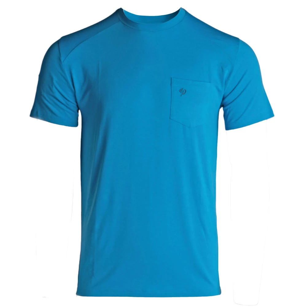 Hot Sale π Duck Camp Lightweight Bamboo Pocket Tee - Charter Blue π