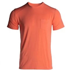 Budget 😉 Duck Camp Lightweight Bamboo Pocket Tee - Saltwater Coral 🛒