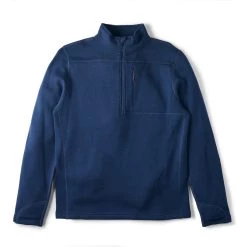 Outlet 😀 Duck Camp Barnburner 1/4 Zip - Faded Navy 🎁