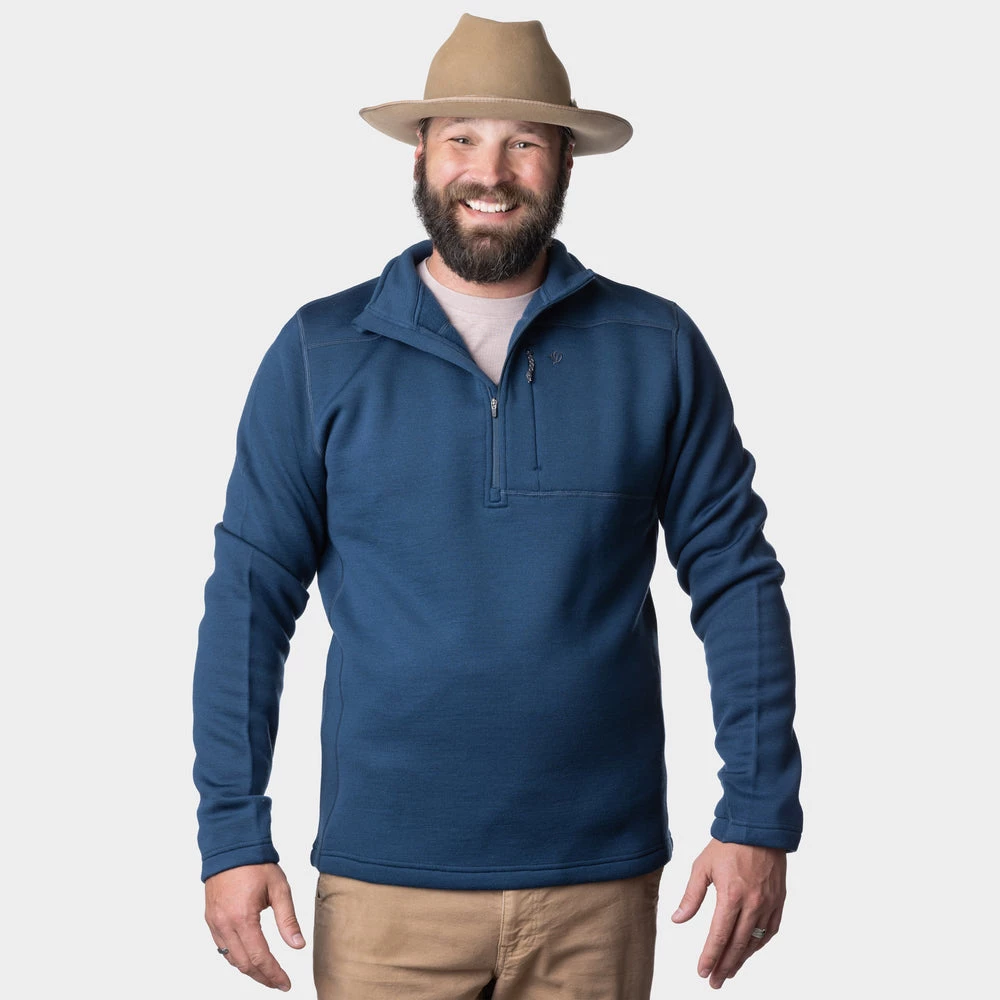 Outlet ๐ Duck Camp Barnburner 1/4 Zip - Faded Navy ๐ - Image 2