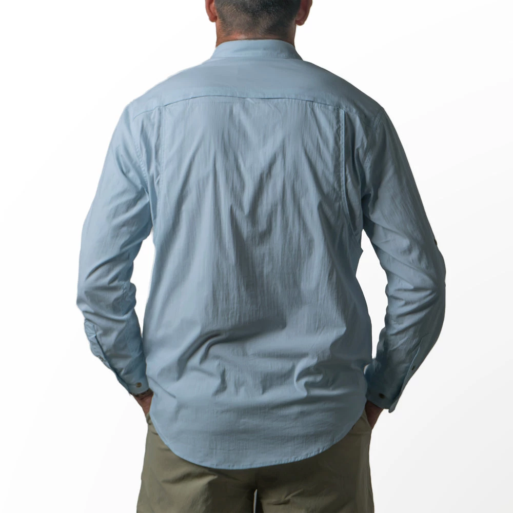 Best Sale ๐ Duck Camp Signature Fishing ๐ Shirt - Long Sleeve - Current Blue ๐ฅฐ - Image 4