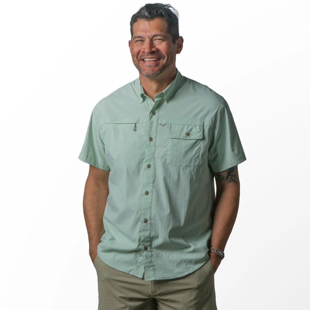 Brand new ๐ Duck Camp Signature Fishing ๐ Shirt - Short Sleeve - Foam Green ๐ฅ - Image 8