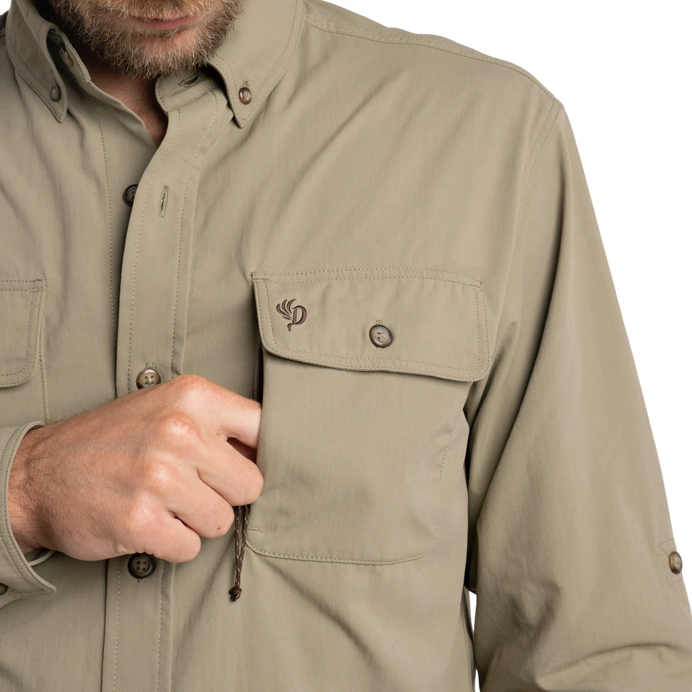 Top 10 ✔️ Duck Camp Lightweight Hunting 👕 Shirt - Long Sleeve - Sagebrush ✔️ - Image 3