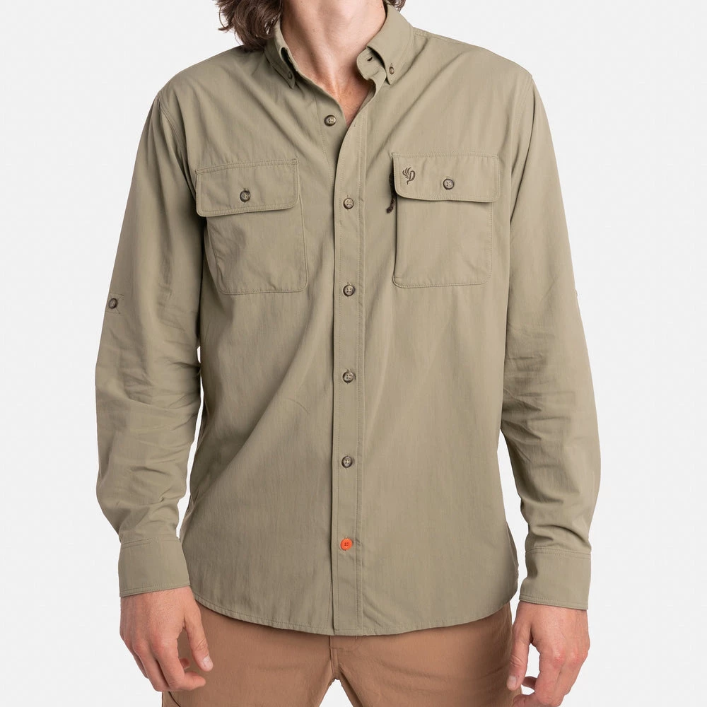 Top 10 ✔️ Duck Camp Lightweight Hunting 👕 Shirt - Long Sleeve - Sagebrush ✔️ - Image 2