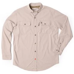 Coupon 🥰 Duck Camp Lightweight Hunting 👕 Shirt - Long Sleeve - Bone 💯