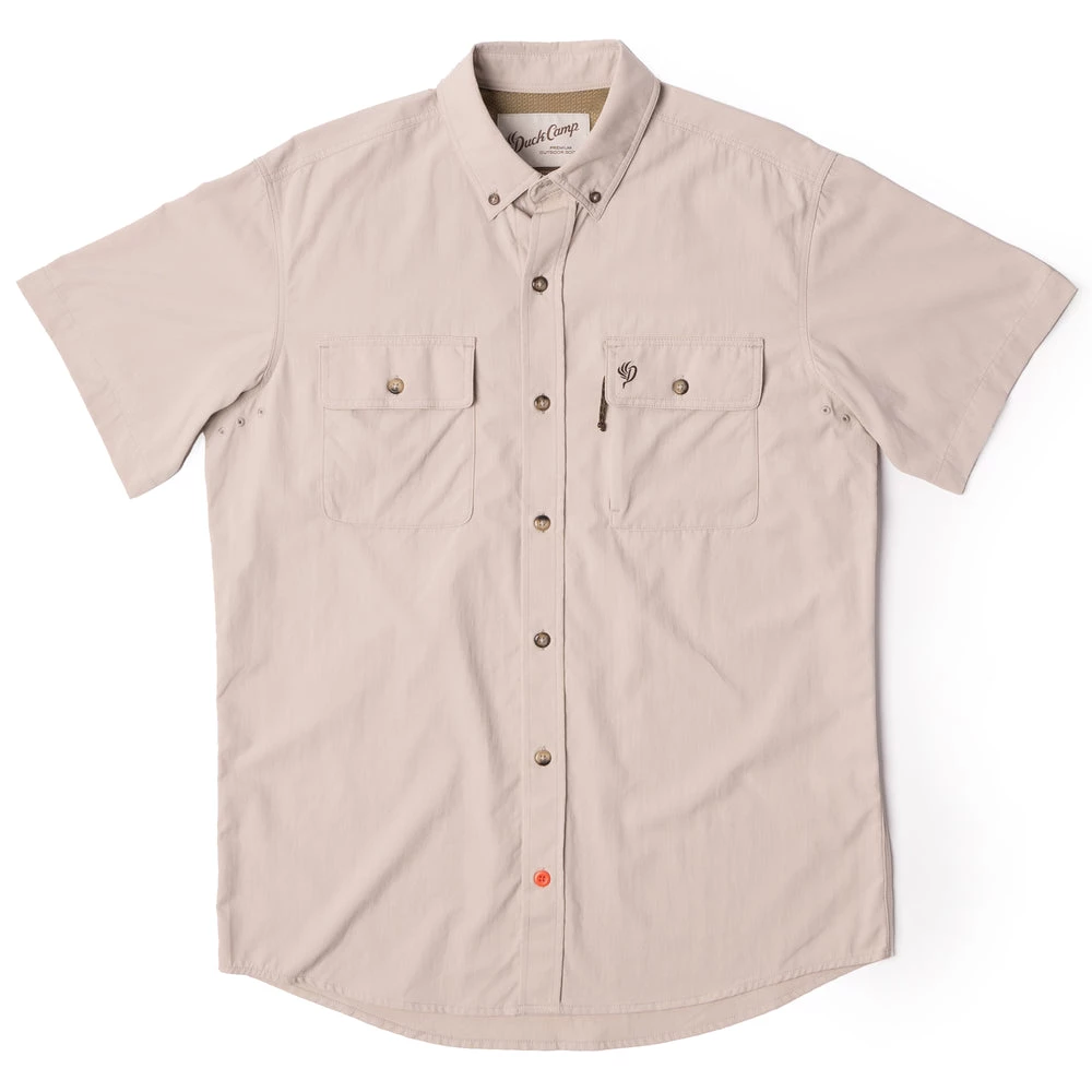 Cheapest 🤩 Duck Camp Lightweight Hunting 👚 Shirt - Short Sleeve - Bone 🔔