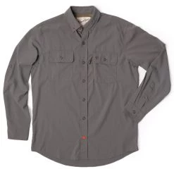 Outlet ⌛ Duck Camp Lightweight Hunting 👕 Shirt - Long Sleeve - Gunmetal ⌛