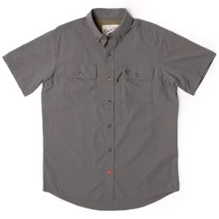 Best Sale 👍 Duck Camp Lightweight Hunting 👚 Shirt - Short Sleeve - Gunmetal ✔️