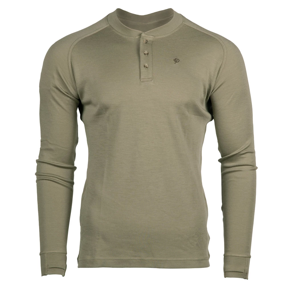Promo β¨ Duck Camp Merino Base Layer Henley - Sagebrush π