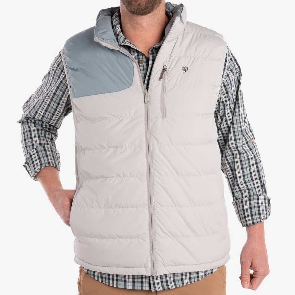 Coupon ๐ Duck Camp DryDown Reversible Vest - Silver King / Heron ๐ - Image 3