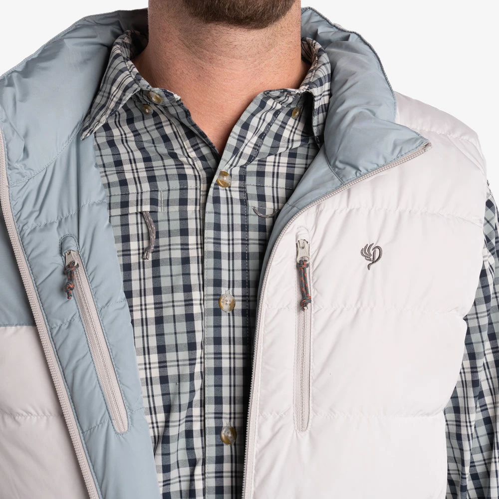 Coupon ๐ Duck Camp DryDown Reversible Vest - Silver King / Heron ๐ - Image 5